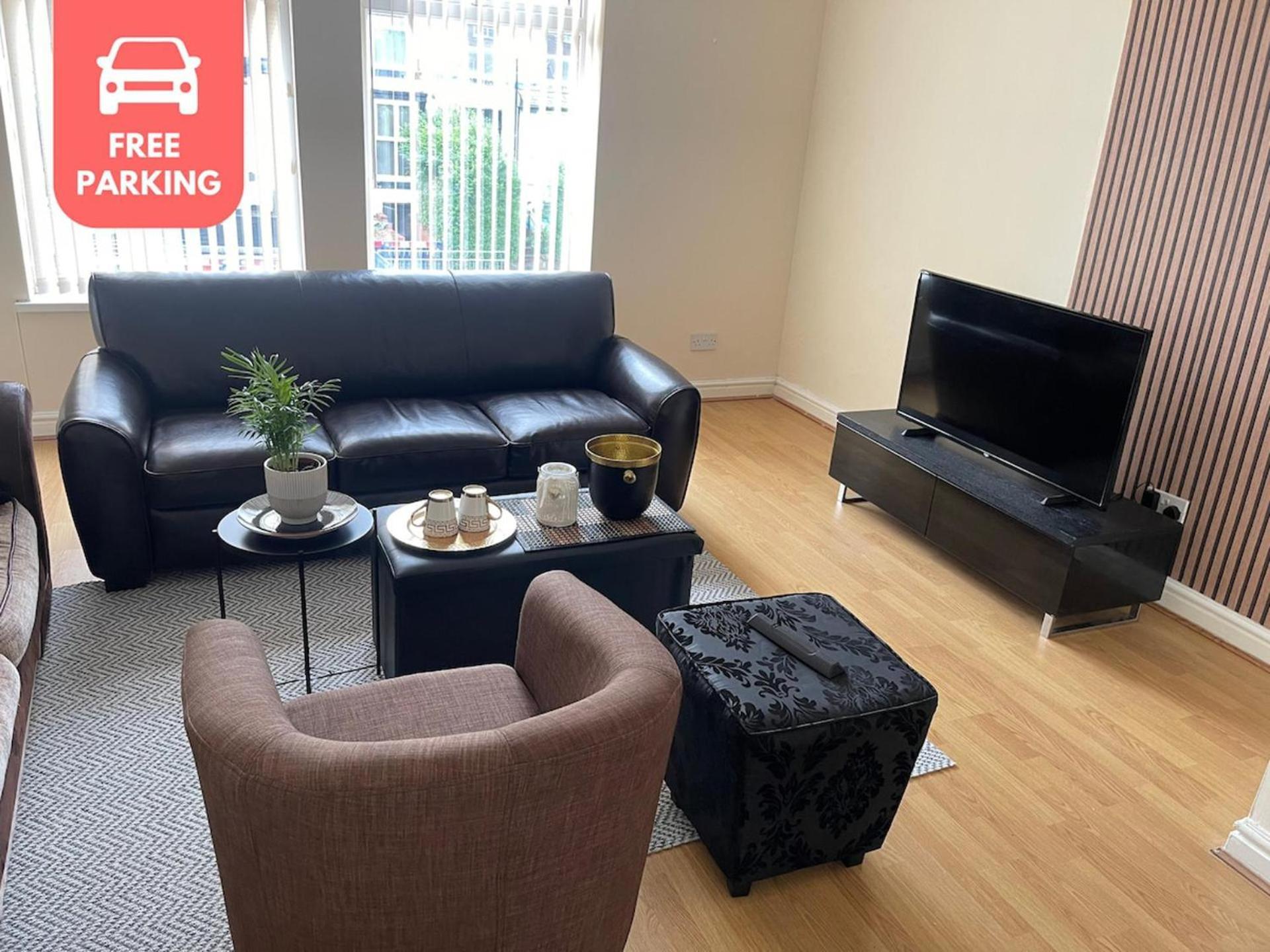 Stylish 1-Bed Apt - Sleeps 4 - Parking - Wifi Манчестер Экстерьер фото